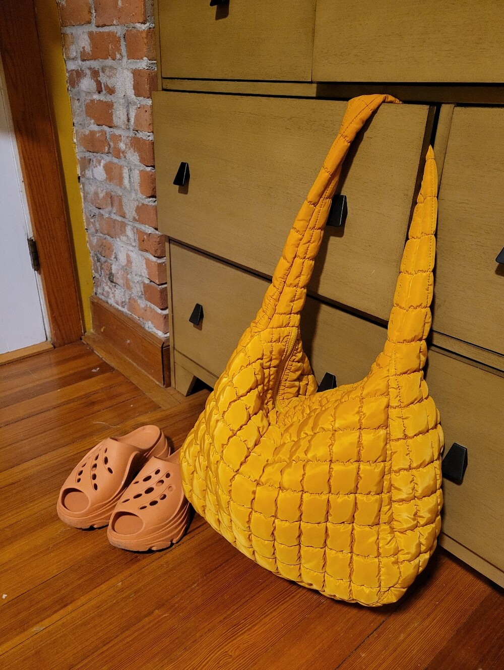 Free People FP Movement Quilted Carryall - Golden Sunrise - Picture 2 of 8